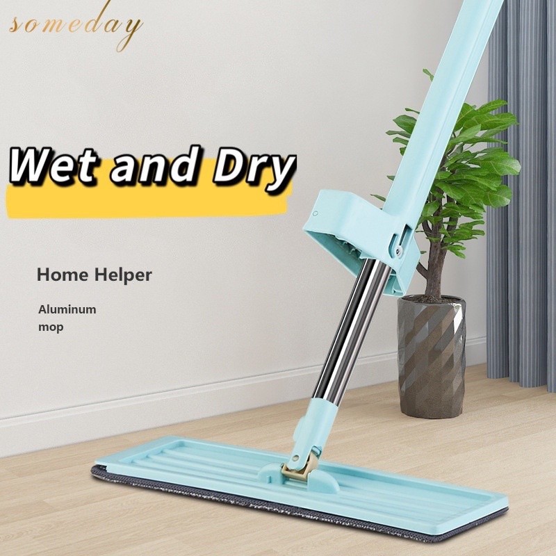 360 Rotation Flat Mop Floor Cleaning Microfiber Squeeze Mop Floor Clean Automatic Dehydration