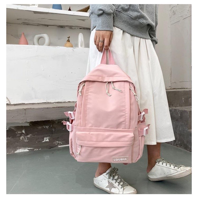 Mumu 6040 Japanese Korean Ladies Bags Style Solid Color Forest Girl Back Pack Series For Women Bag