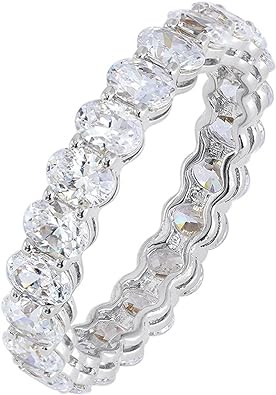 Amazon Essentials 14K Gold Plated Cubic Zirconia Stackable Statement Ring
