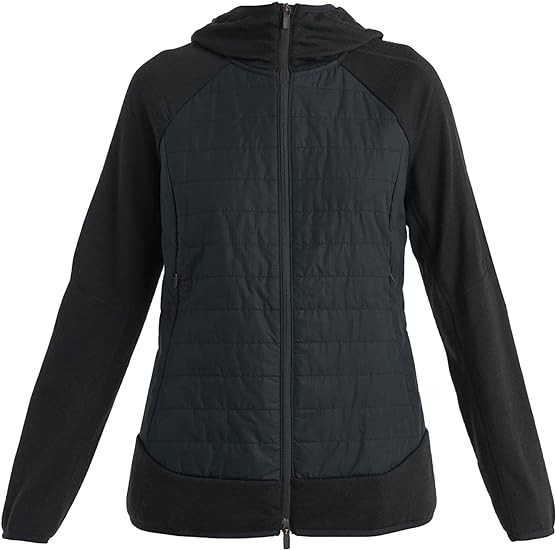 Icebreaker Merino Women's Quantum Hybrid Long Sleeve Full-Zip Hooded Jacket