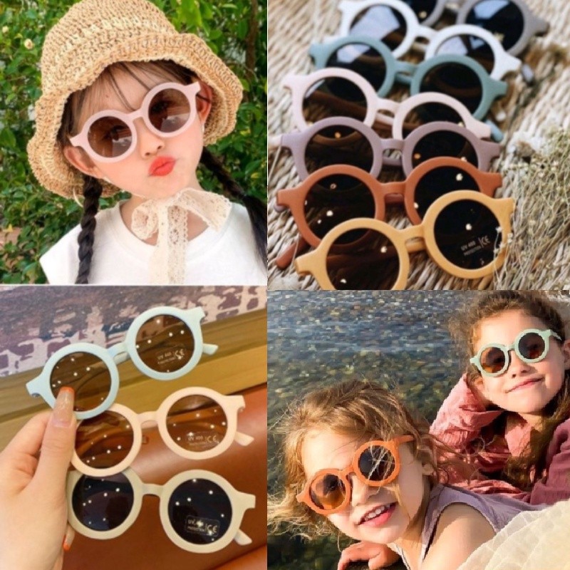 Cute KIDS Round Sunglasses Baby Sunglasses Eyewear Kids Fashion Beach Summer Glasses Sun Shade