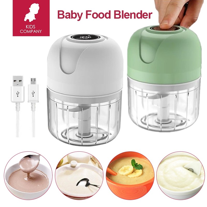 Kidscompany 250ml Baby Food Blender Wireless and Portable Food Cook Processor Garlic Meet Cutter