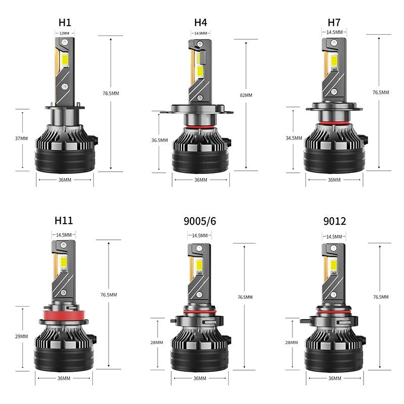 headlight high-power car led headlight h11led headlight three copper tube headlight modified headlight
