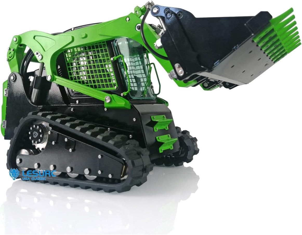 LESU 114 Metal Aoue-LT5 Crawler Skid-Steer RC Hydraulic Crawler Loader RTR Model Light Sound Boys Toys Model