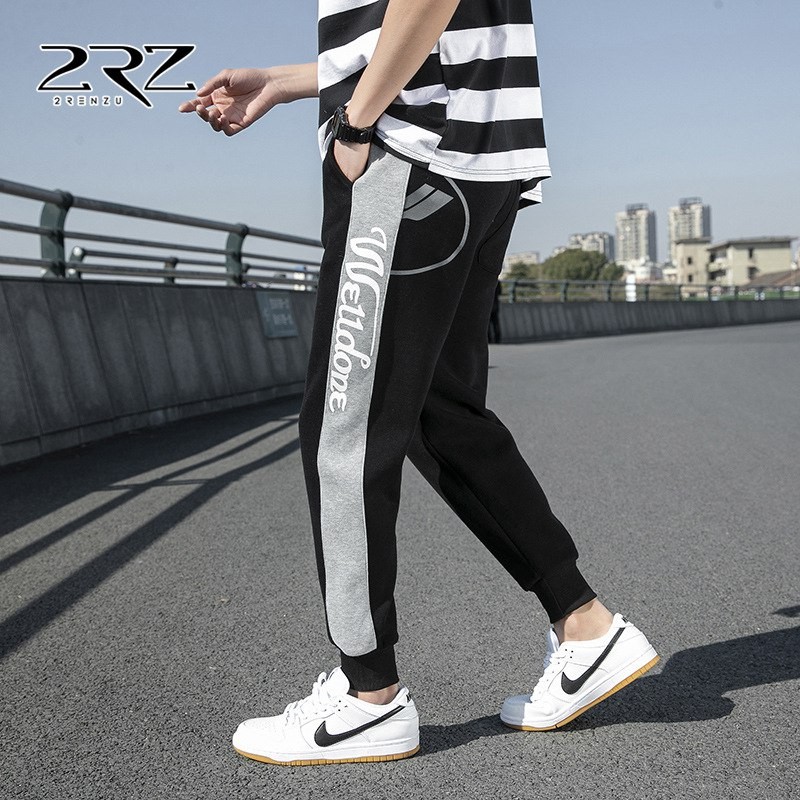 2RZ men's clothing, men's casual trousers, four seasons, high-quality sports pants, Hong Kong style teenager boys' trousers