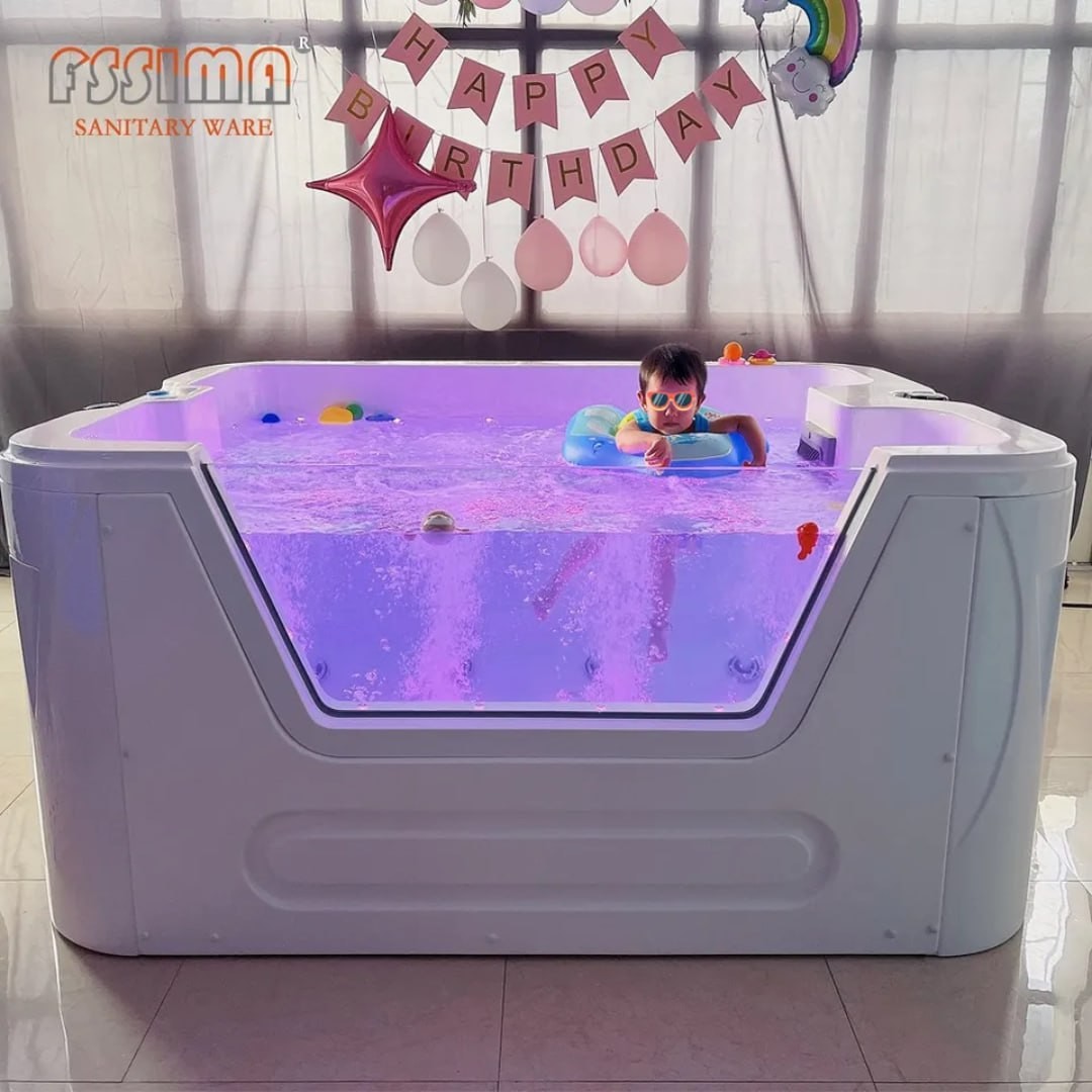 Big size children baby spa pool kids bathtub swim bath tub with BALBOA temperature control system