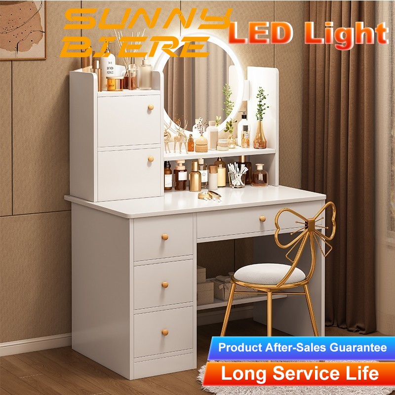 SUNNY BIERE LED Vanity Mirror 128/130CM Dresser Table Vanity Table With Mirror