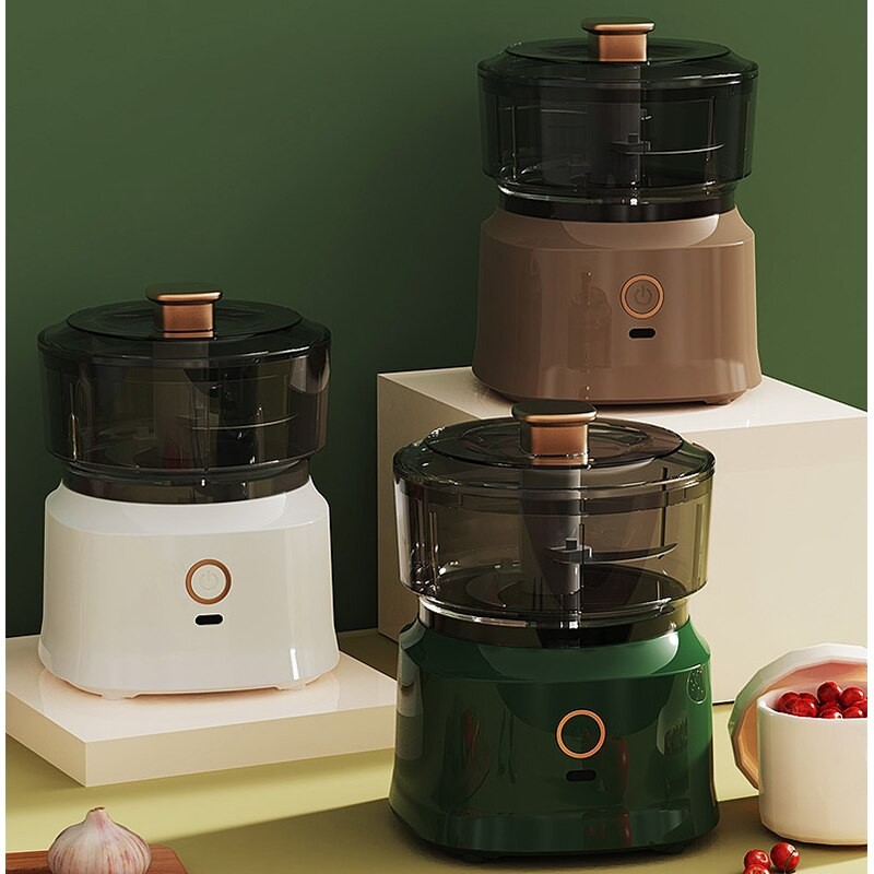 350ML Portable Food Processor Electric Cordless Tumbler Blender for Baby Food Mini Garlic Crusher Vegetable Slicer Meat Grinder Cutter