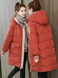 Womens Thick Warm Long Jackets Zipper Outwear Lady's Clothings Winter Hooded Parkas Femal Windbreaker Fashion Down Cotton Coats