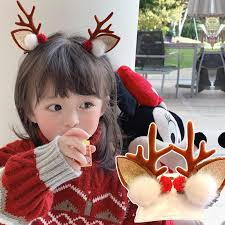 2pcs/Set Christmas Elk Ear Hair Clip Women Girl Santa Snowman Hairpin Xmas Party Barrettes For Kids Kawaii Cosplay Headwear