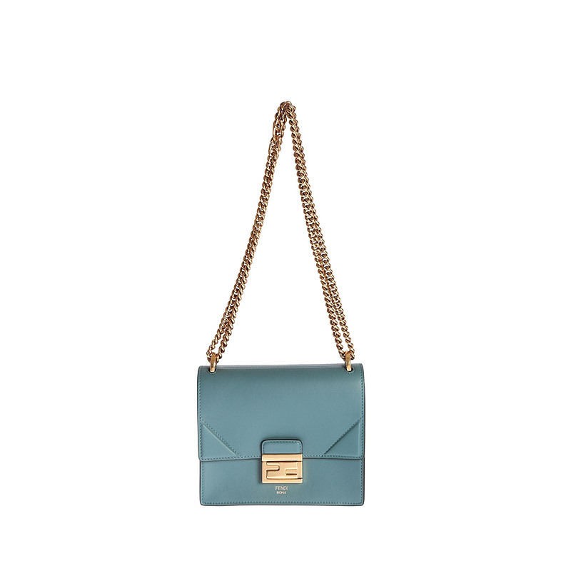 【Hong Kong Direct Purchase】FENDI Ladies Haze Blue Small Mini Shoulder Bag 8BT312-A5DY-F17U6 Novelty, Classic Trend