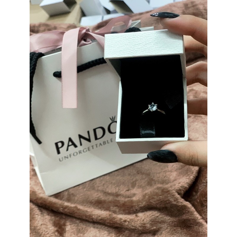 Pandora promise ring with premium box & paperbag
