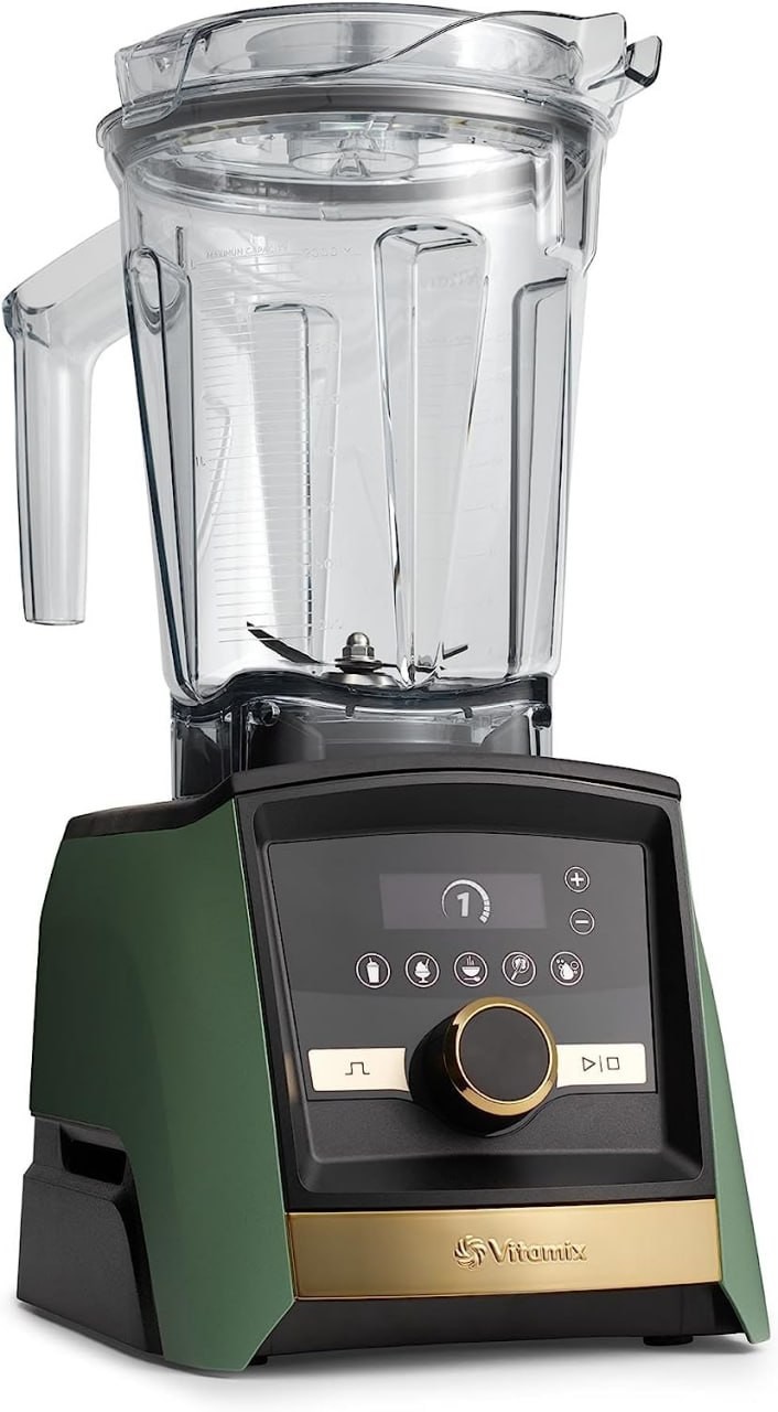 Vitamix A3500 Ascent Series Smart Blender, Professional-Grade, 64 oz. Low-Profile Container, Matte Sage with Gold Accents