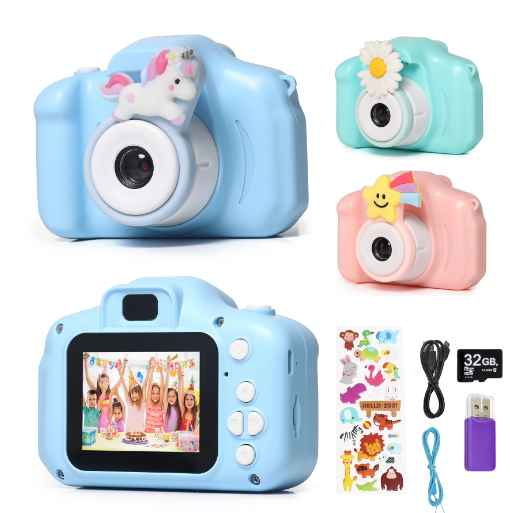 Kids Camera Toys 1080P HD Screen 8MP Mini Children Camera Baby Toddler Toys Photo Video Digital Camera Christmas Birthday Gifts
