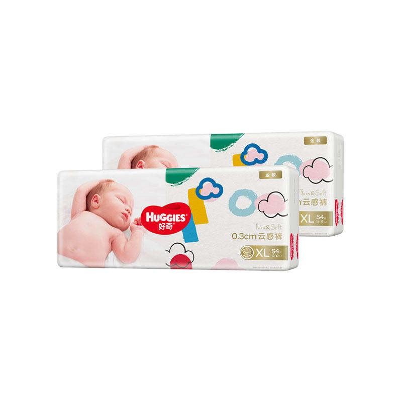 [Official Authorization] HUGGIES Curious Gold Pack XL 108 PiecesBox Baby DiapersDiapers