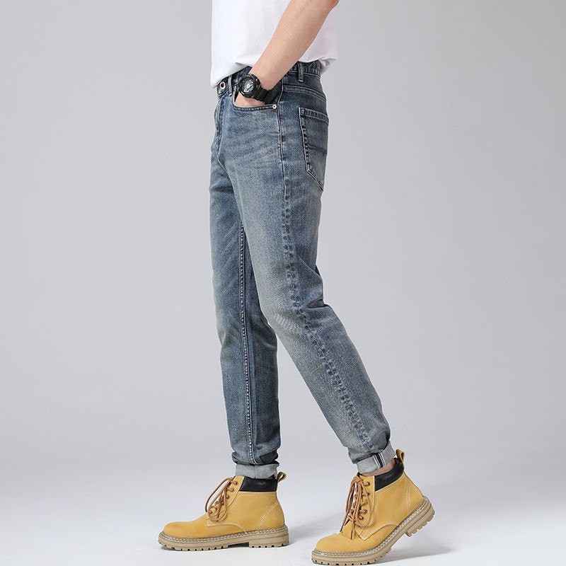 Xiyuange autumn new American style trendy brand retro jeans men's straight pants 2022 Hong Kong high-end trendy brand heavy industry washed men's denim trousers