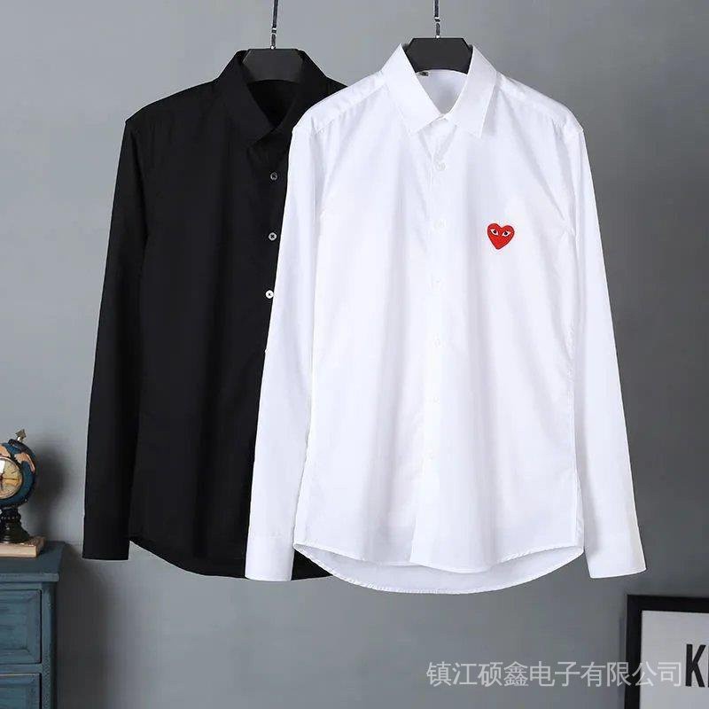 Long-Sleeved Shirt Street Wear Rei Kawakubo Love Striped play Men Women Couple Cardigan