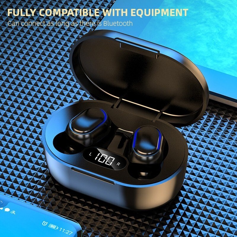 1Kimp TWS Wireless Headset Bluetooth 5.0 LED Display Earphones Sport Earbuds Headphone Waterproof