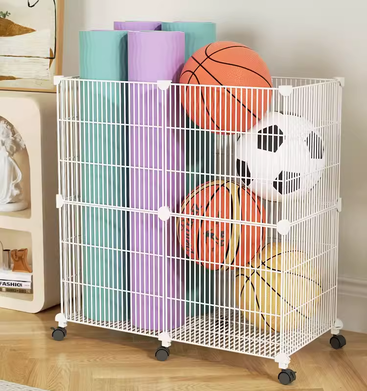 Badminton racket storage rack, gymnasium sports equipment storage rack, yoga mat storage rack, large capacity storage rack
