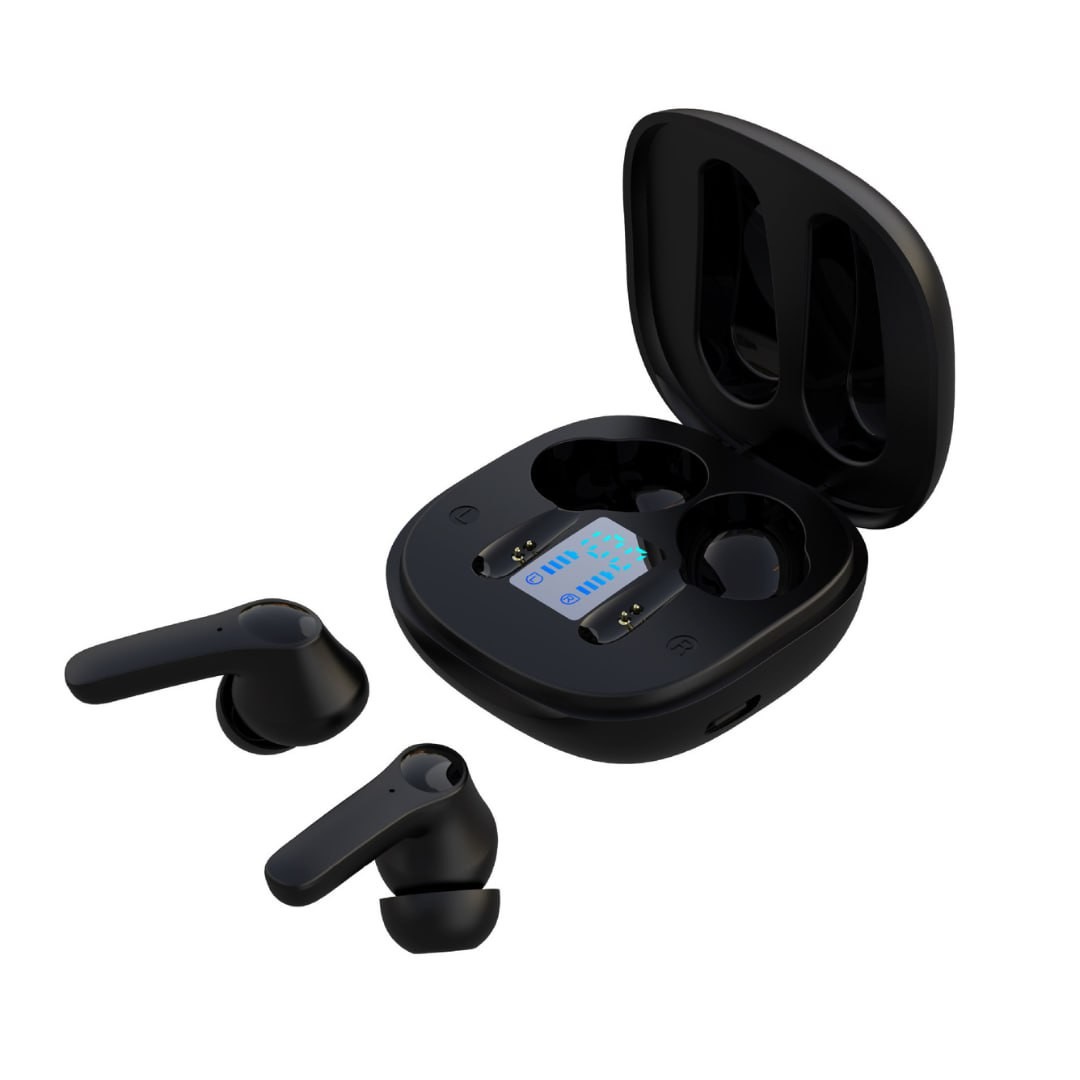 Cross-border new private model ANC noise reduction wireless Bluetooth headset tws game touch digital display sports wireless headset