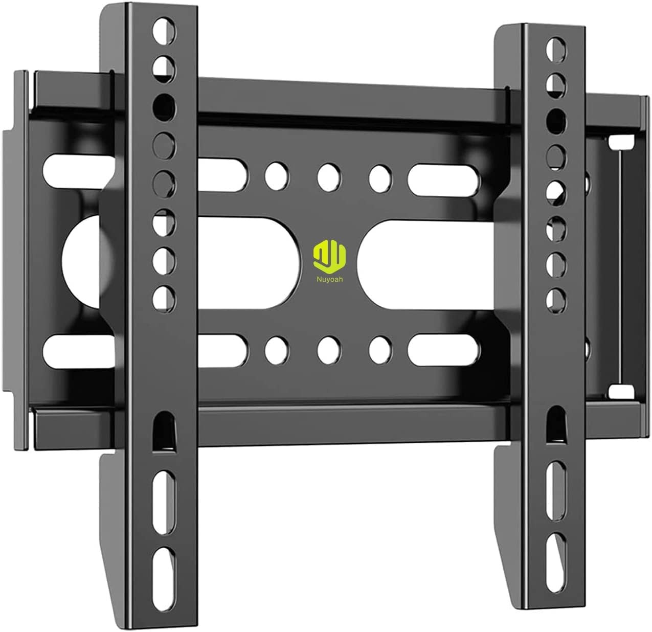 Nuyoah TV Wall Mount Bracket Low Profile Fixed for 14-42 Inch Flat Screen TVs & Monitors Up to 55lbs, Universal TV Monitor Mount Fits 8 Wood Studs Max VESA 200