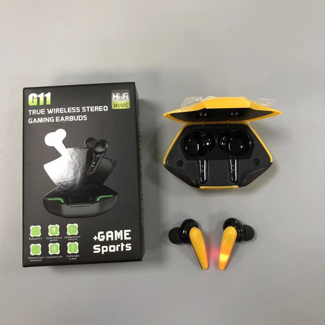 New Bluetooth Headset G11 Gaming Gaming Low Latency Explosion X15Pro Touch Bluetooth 5.2 Earbuds