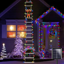 Christmas Ornaments LED Christmas Hanging Lights Indoor Outdoor for Window Wall Yard Xmas Tree Decor(Cool White) Decoration Gift