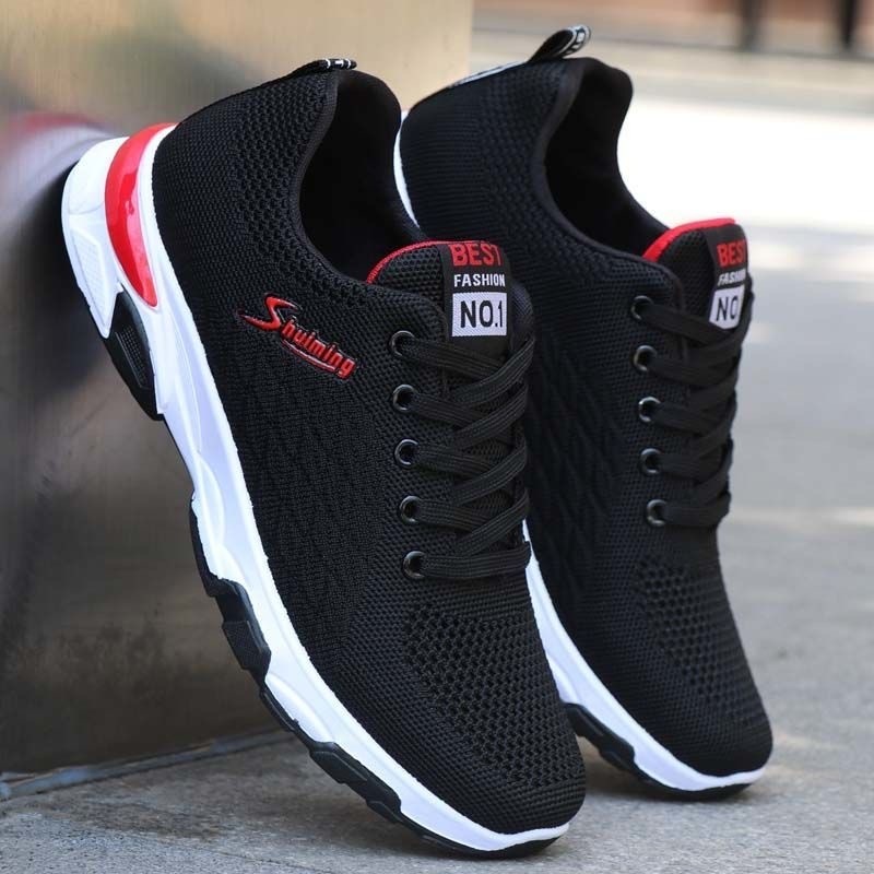 2024 Men's Knitted Versatile Sports Shoes Casual and Comfortable Running Shoes