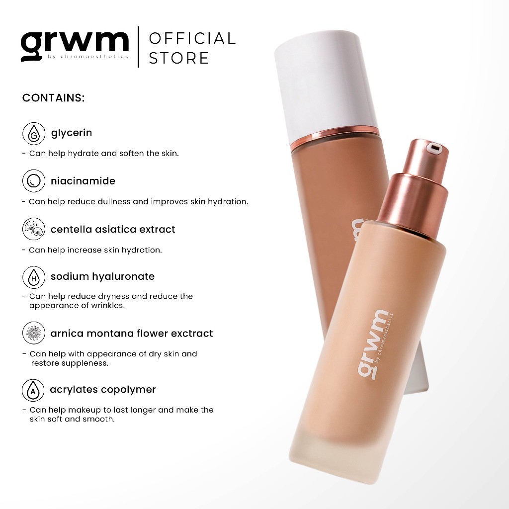 GRWM Cosmetics Shade Finder - Radiant Skin Foundation