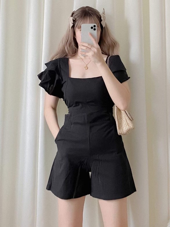 MAICA OOTD TERNO SHORTS FOR WOMAN COTTON LINEN COORDINATES THE FAB SHOPPE