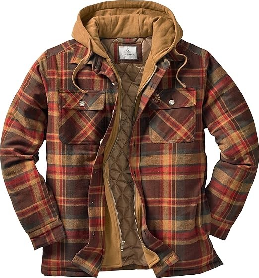 Legendary Whitetails Men's Maplewood Hooded Shirt Jacket