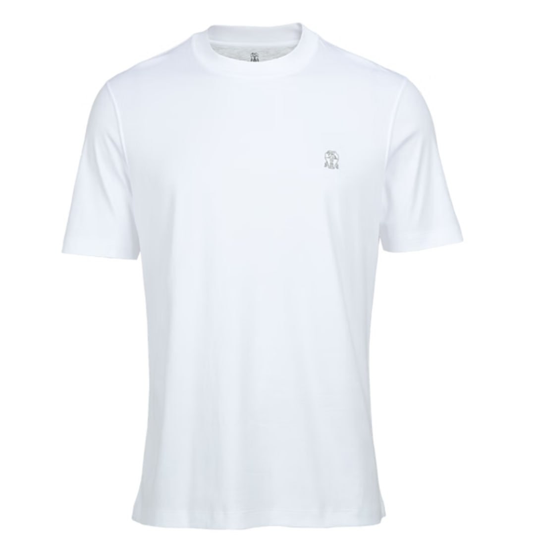 BRUNELLO CUCINELLI BC 23SS men's T-shirt round neck casual all-match M0T617444G CL087 white S