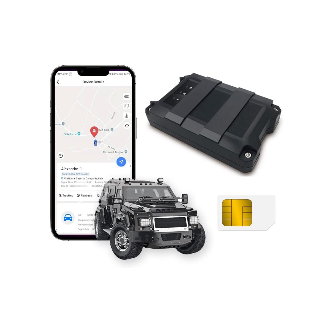 Wanwaytech Real Time GPS Tracker for Vehicles 10s Instant Updates Strong Magnet 4g GPS Tracker 5000mAh Extra Long Battery Life for Cars, Trailers, Trucks, Backpacks and All Property(SIM Included)