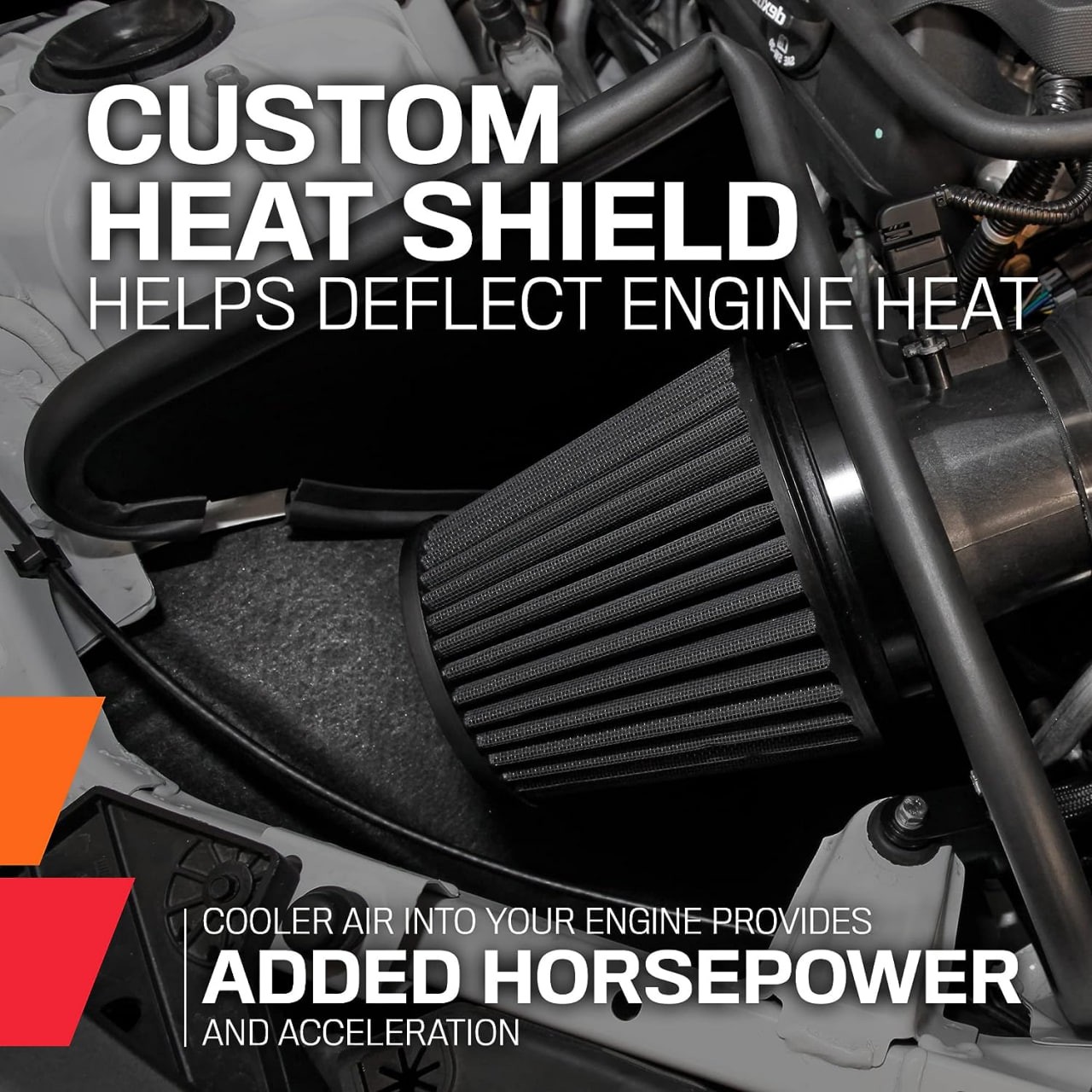 K&N Cold Air Intake Kit Increase Acceleration & Engine Growl, Guaranteed to Increase Horsepower up to 18HP Compatible with 6.2L, V8, 2010-2015 Chevy Camaro SS, 71-4519