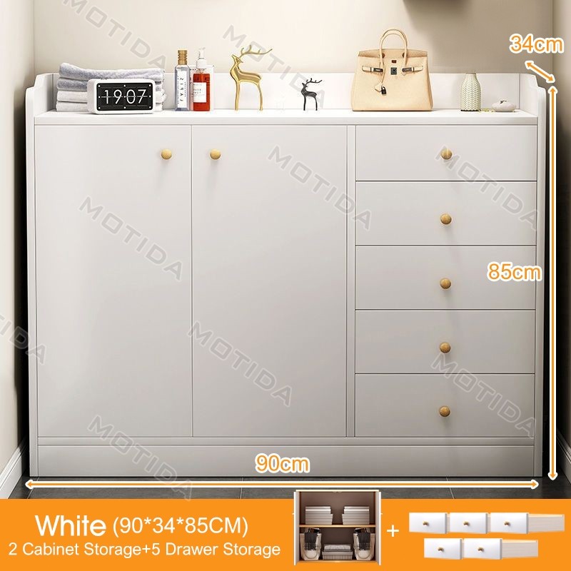Drawer Cabinet Closet Drawer Storage Cabinet Wooden Organzier Sideboard Cabinet Wardrobe With Door