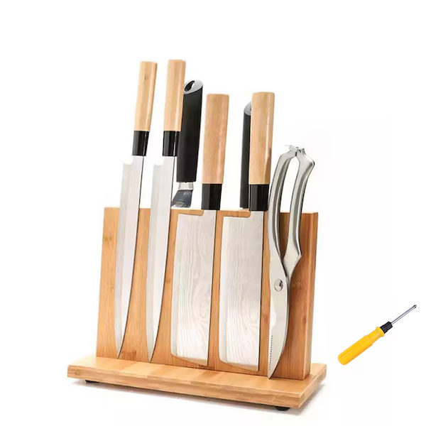 Image 2 Image 3 Image 4 Image 5 Image 6 Image 7 Image 8 Image 9 Image 10 Go to slide 1 Go to slide 2 Go to slide 3 Go to slide 4 Go to slide 5 1/10 OZNALA 30CM Bamboo Double Sided Magnetic Knife Rack 