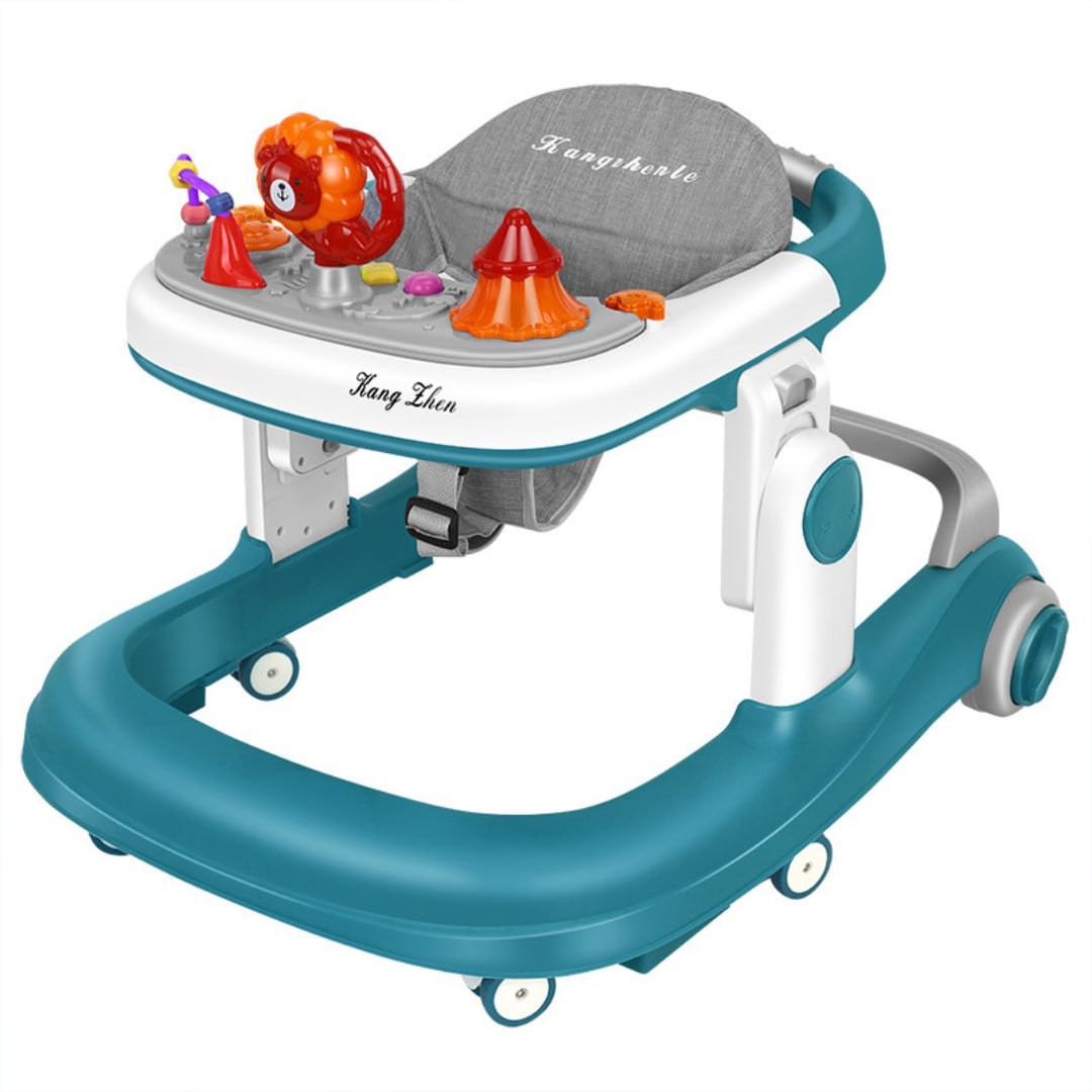 Baby walker anti-O-shaped leg anti-rollover boy baby trolley 2-in-1 girl can sit and push U-shaped multi-function