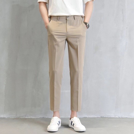 Classic Men S Casual Suit Pants 7 Colors Sizes 28 36 Must Have For Fashionable And Relaxed Style