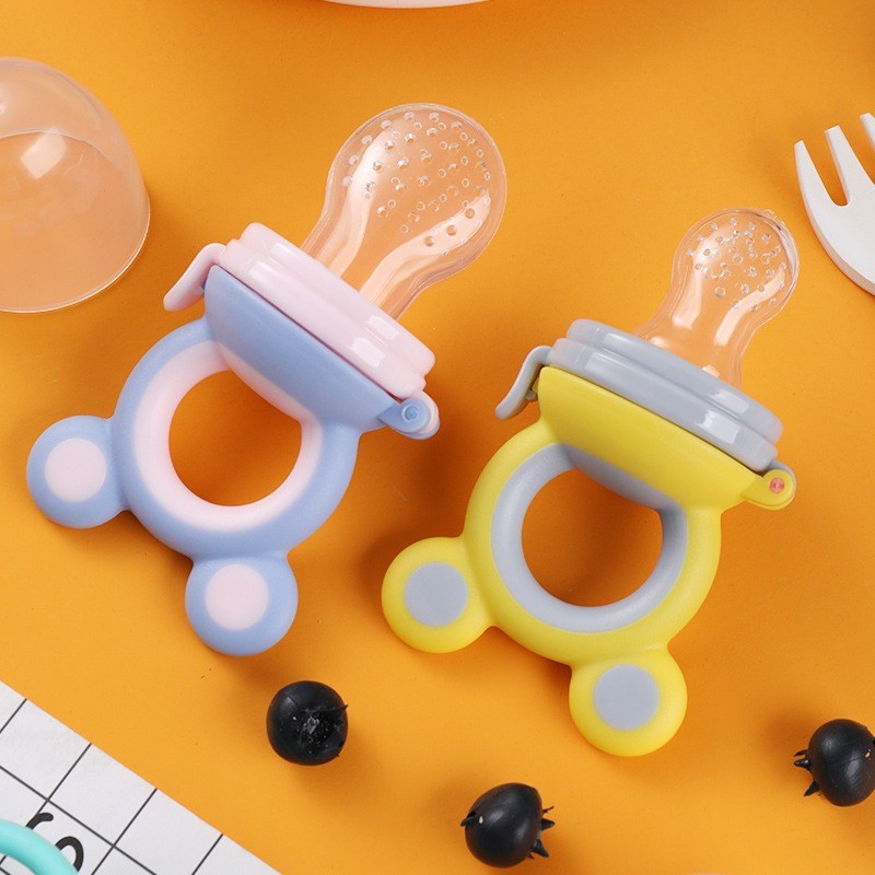 Baby Food Fruit Feeder Bite Baby Nnipple Silicon Pacifier Puting Feeding Set Buah Teether BPA Free