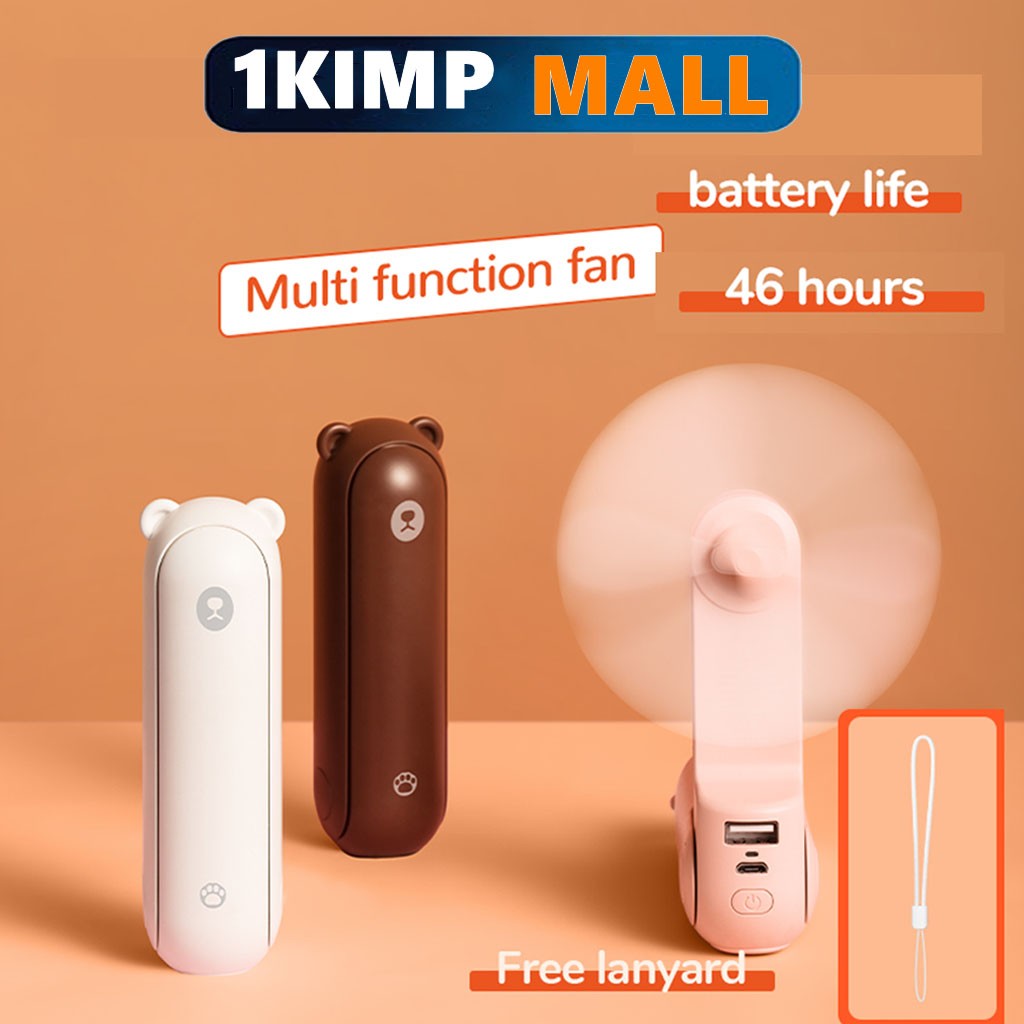 Mini Fan Rechargeable 4800mAh Portable Handheld Fan Handy USB Pocket Personal Cooling Electric Fan
