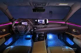 64 Colour Car LED Ambient Light For Lexus ES 300 200 260 2018-2023 Interior Instrument Door Dynamic Light Shadow Decorative Lamp