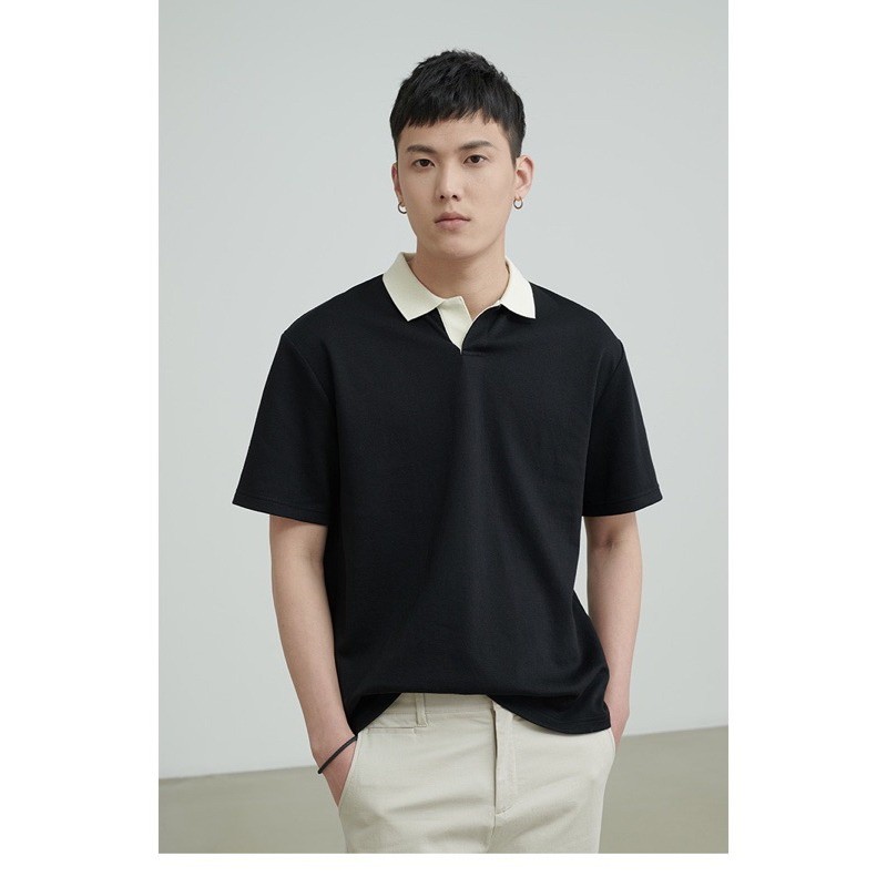NI Korean Trending Polo Shirt For Men Short Sleeve