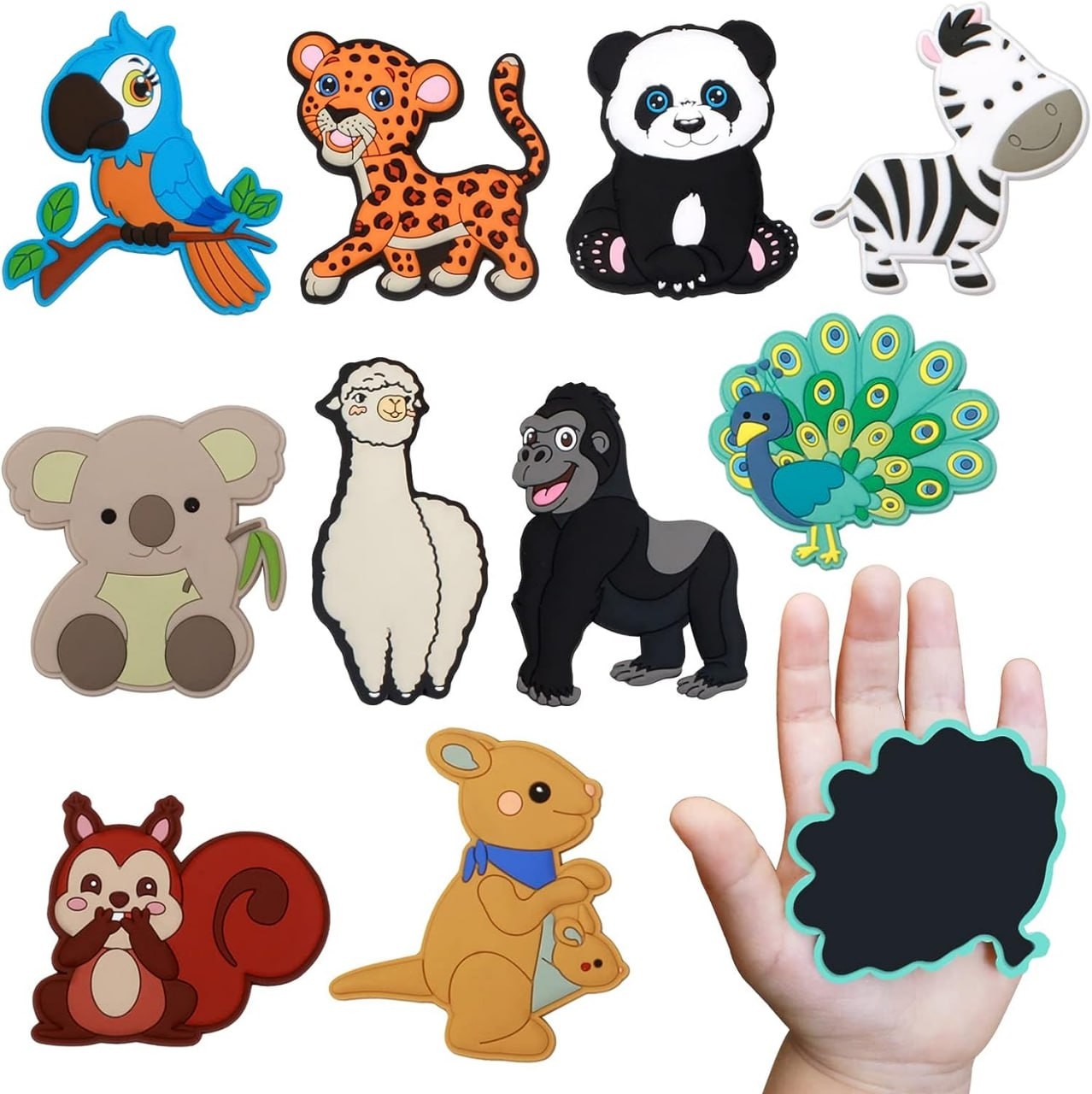 Fridge Magnet for Toddlers 1-3, Full Back Magnetic Rubber Cute Animals Refrigerator Magnets for Kids Magnets for Fridge Toddler Magnets for Refrigerator Baby Educ