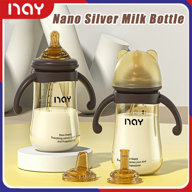 ⭐NAY⭐Newborn Feeding Bottle 3in1 Baby Feeding Bottle 300ml Anti Drop PP Milk Bottle Anti-Colic