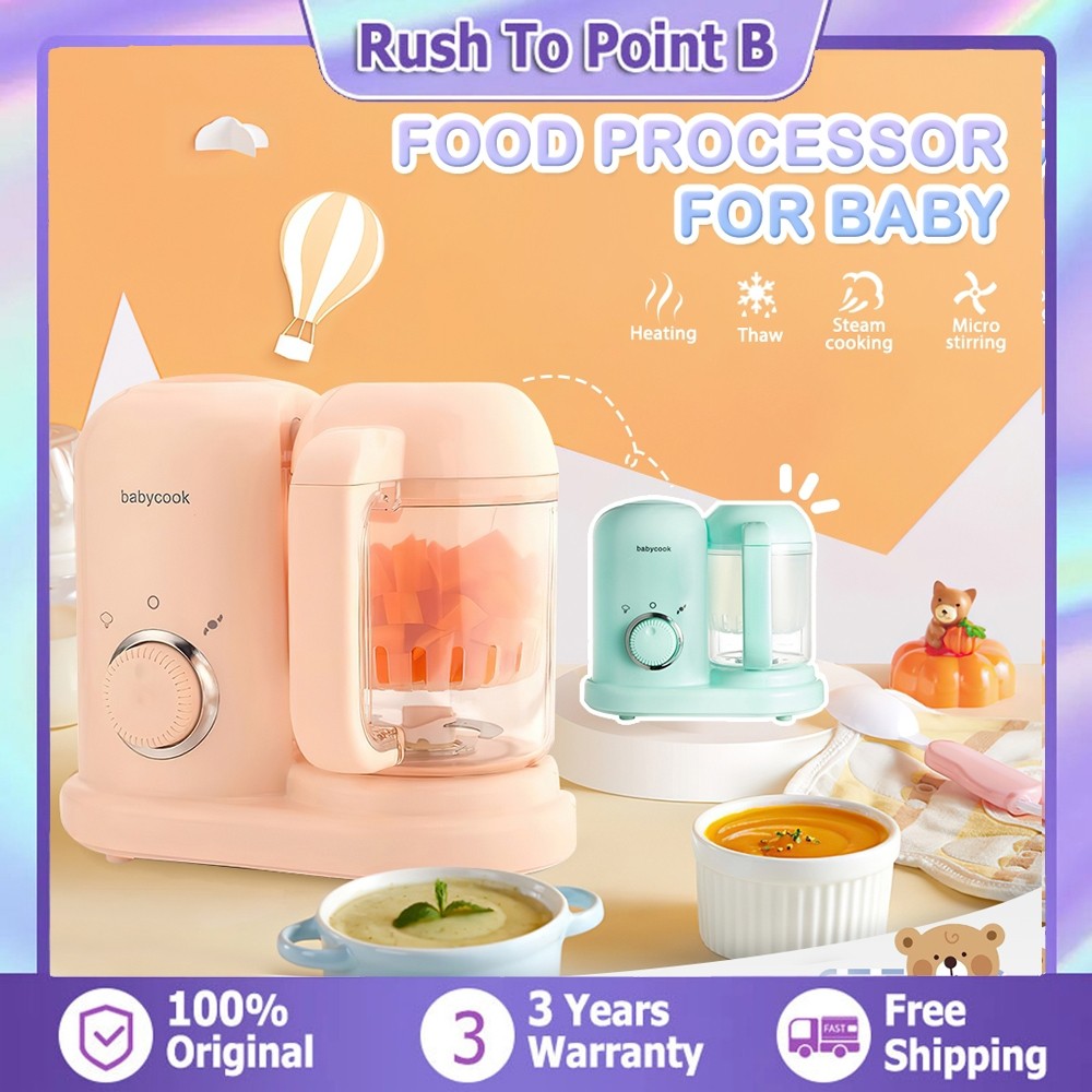 Baby Cook Infant Food Maker Making Machine 10 Minutes Steamer & Blender Cooker Baby Food Processors