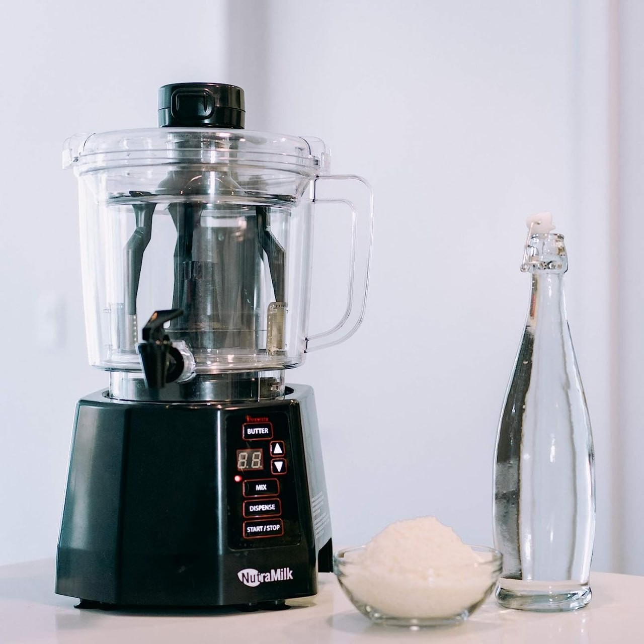 NutraMilk Nut Processor Machine, Nut Milk Maker Machine and Nut Butter Food Processor, Makes Non Dairy, Vegan, Plant Based, Alternative Milk Drinks, Shakes, Smoothie