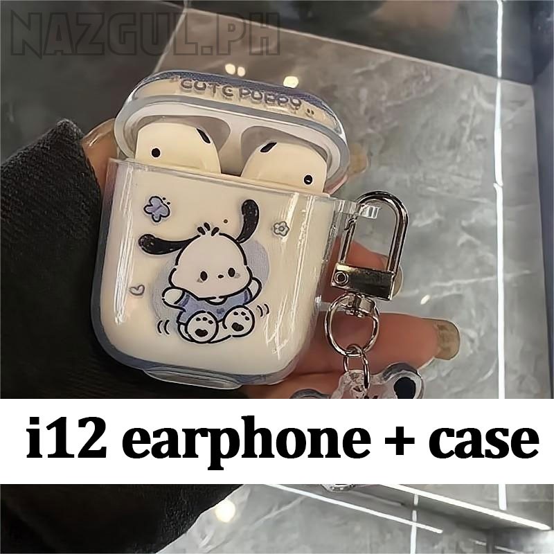 tws inpods i12 over ear hifi wireless bluetooth earphones for android Comes with a cartoon protective cover