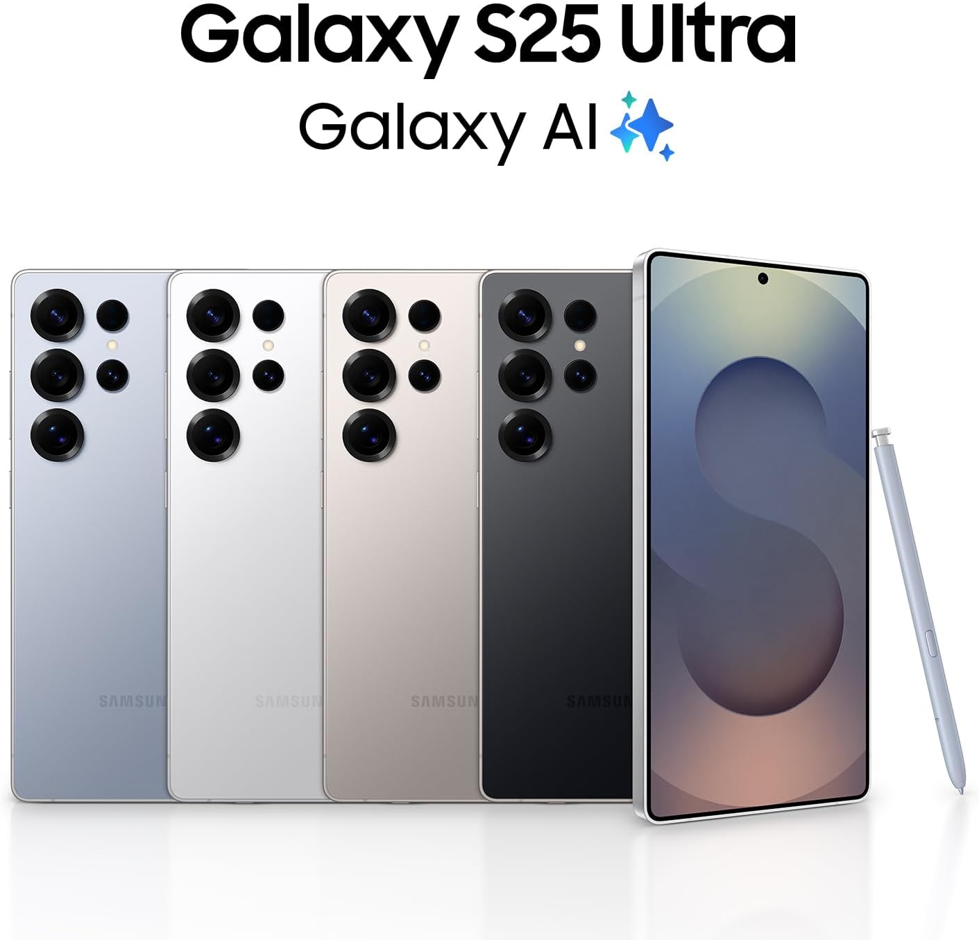 SAMSUNG Galaxy S25 Ultra Cell Phone, 256GB AI Smartphone, Unlocked Android, AI Camera, Fast Processor, Long Battery Life, 2025, US 1 Yr Manufacturer Warranty, Titanium Black