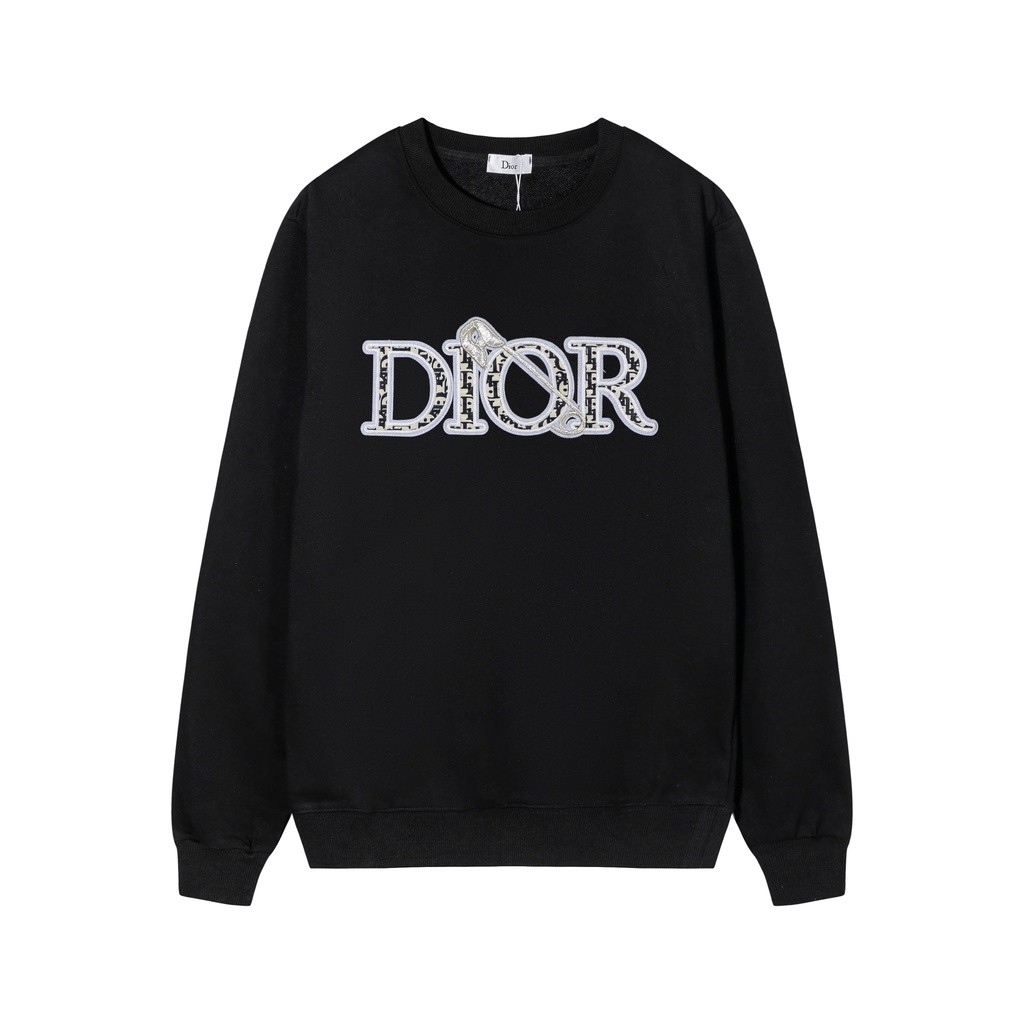 Men's and women's same style couple's sweater DR fashion casual trend pullover logo embroidery large size long-sleeved sweater