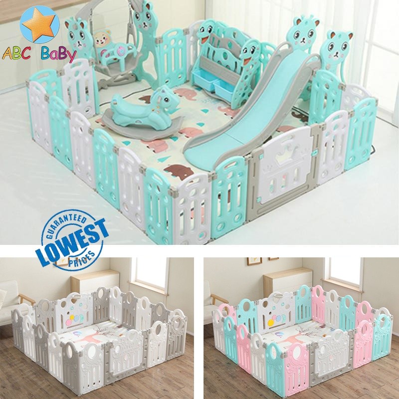 Baby Guardrail Playpen Children Foldable Fence Infant Safety Barriers Baby Indoor Playground Park